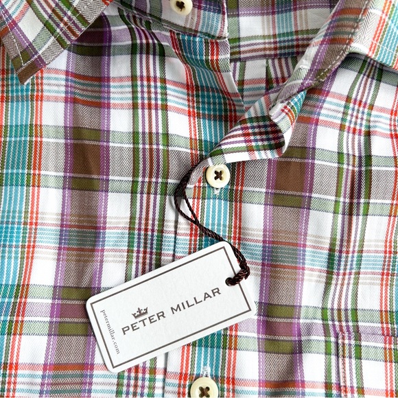 Peter Millar Plaid Long Sleeve Button Down Plaid 3X NWT MSRP $185